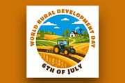 World Rural Development Day Banner, a Social Media Template by nandinigraphics (Thumbnail 2 of 3)