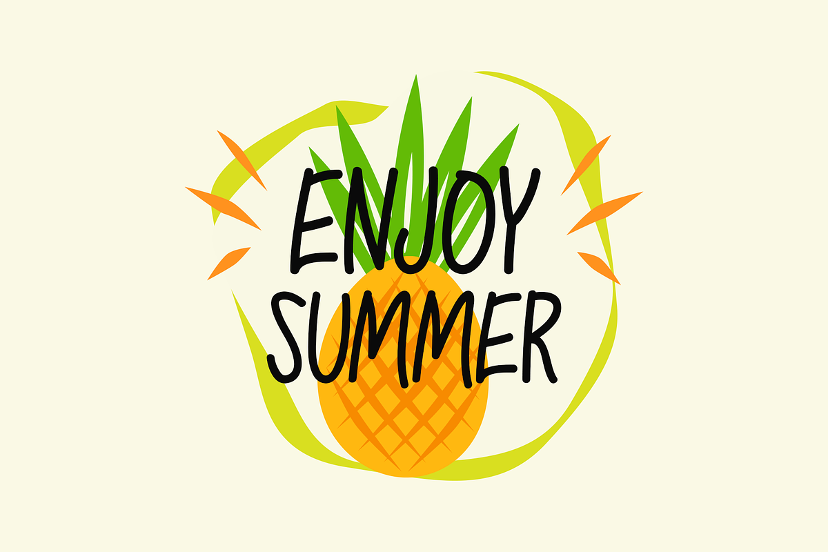 Shining Summer Typeface, a Handwritten Font by Seemly Fonts (Photo 6 of 6)
