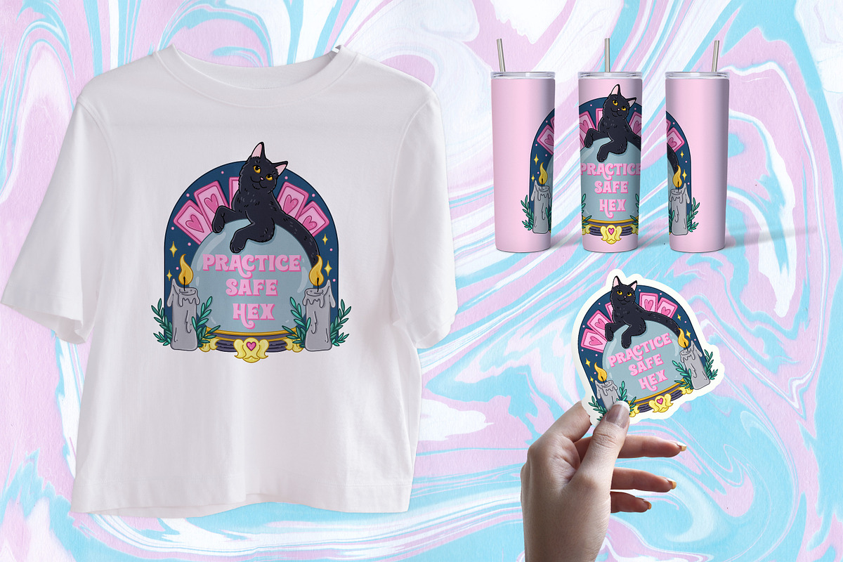 Pastel Halloween Witchy illustration, a Person Illustration by SecondOfJuly (Photo 2 of 4)
