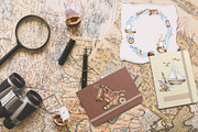 Nautical watercolor clipart, an Illustration by Kate Lanbina (Thumbnail 8 of 12)