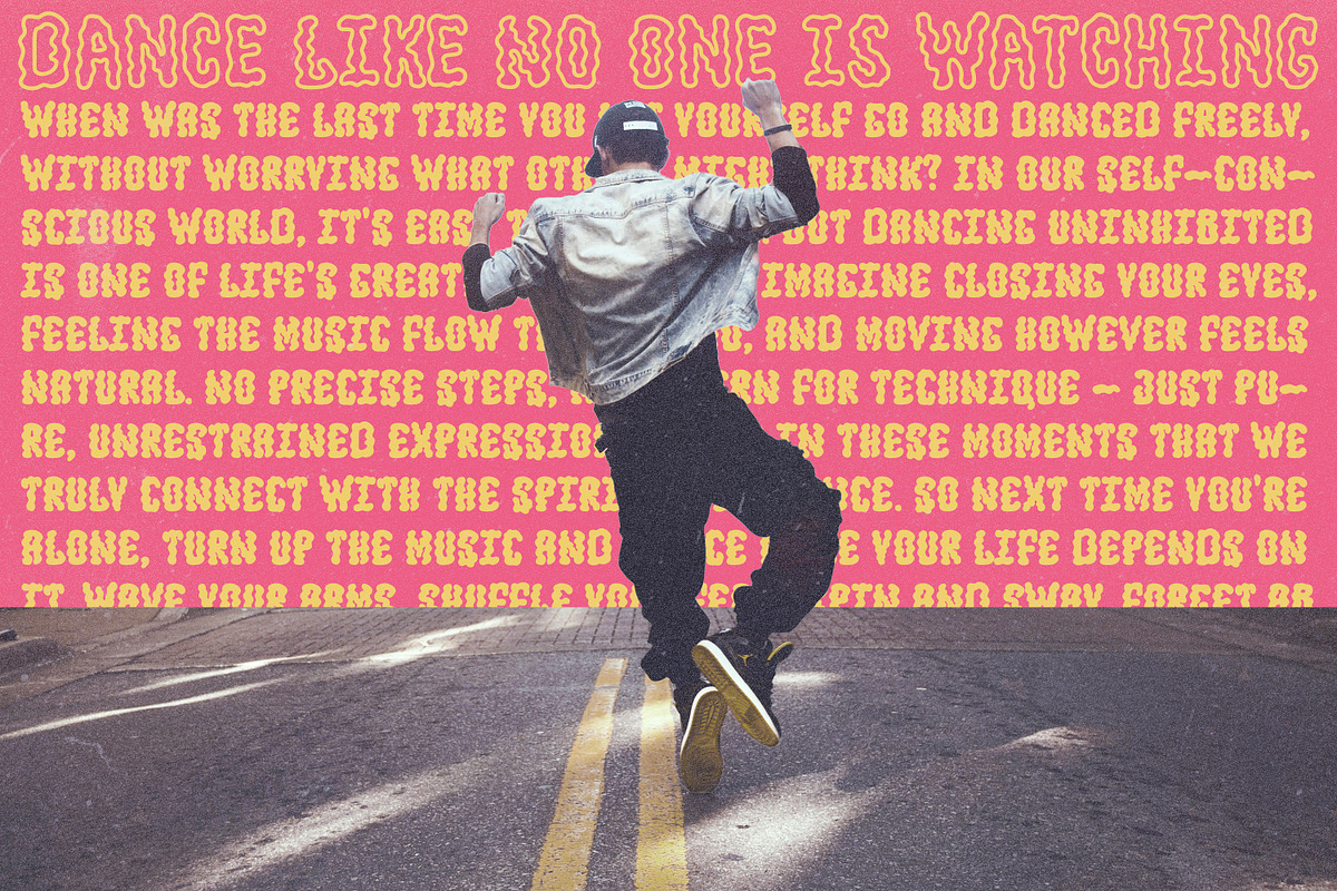 Jump Up | Wavy Groovy Font Duo, a Handwritten Font by AnMark (Photo 4 of 15)