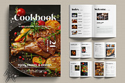 Modern Cookbook Magazine Layout, a Magazine Template by MightyDesign (Thumbnail 1 of 6)