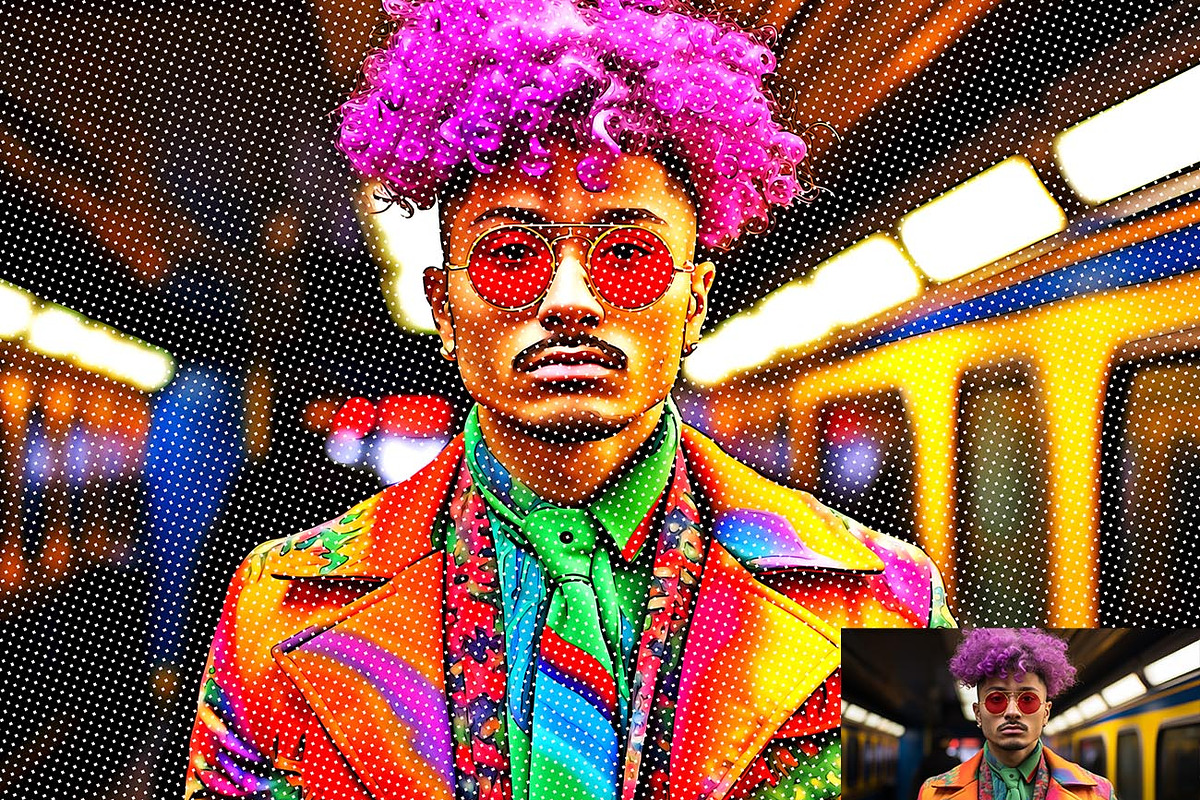 Smooth Halftone Effect Ps Action, a Brushes & More by Studio Retouch (Photo 10 of 14)
