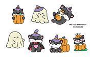 Halloween Day with cute wolf, an Animal Illustration by Nattapohncha (Thumbnail 2 of 3)