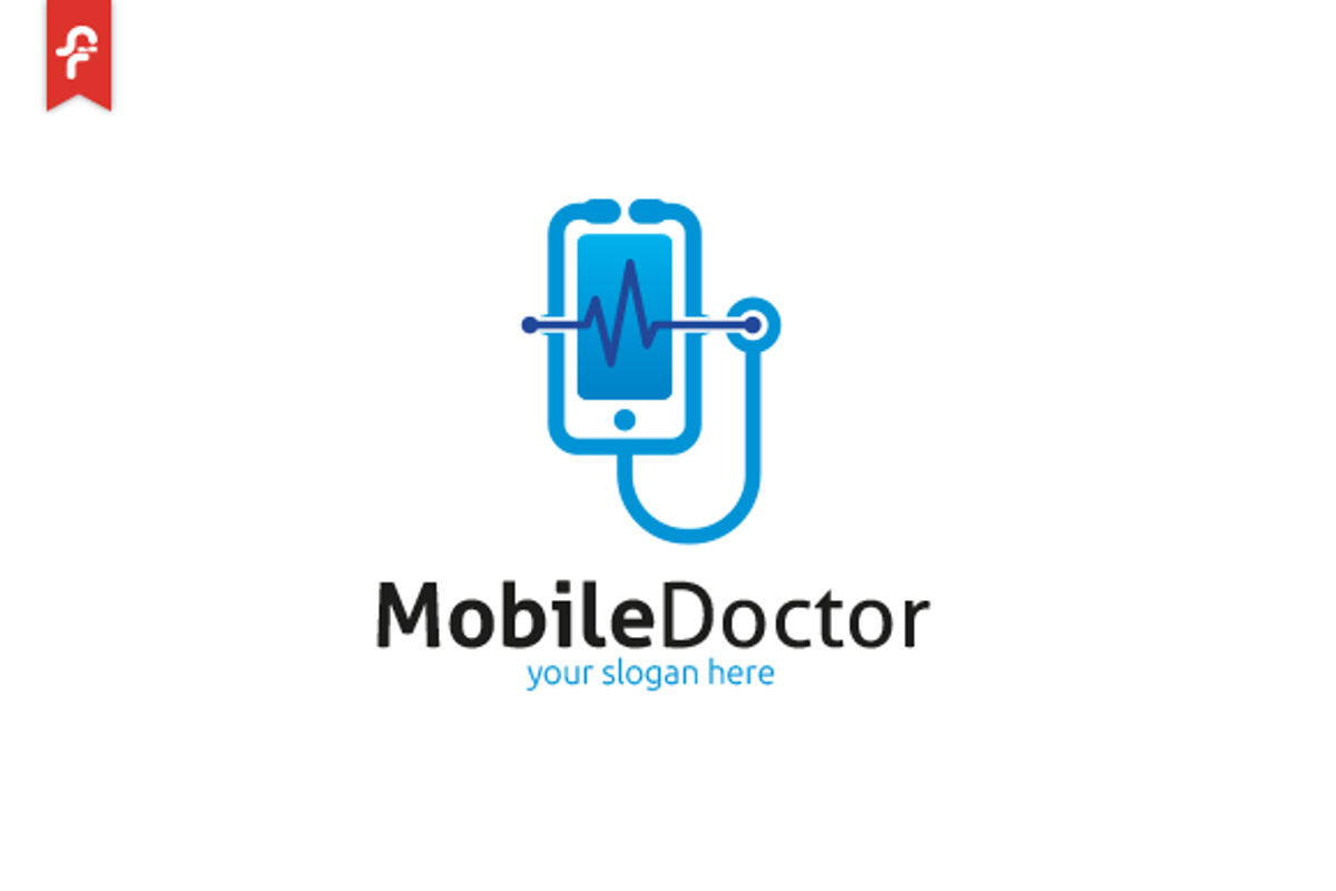 Mobile Doctor Logo, a Branding & Logo Template by ft.studio