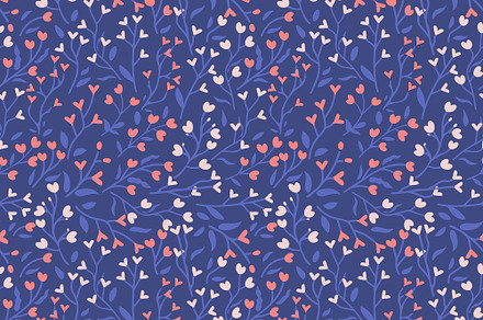 Seamless hearts pattern