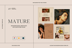 Mature Instagram Social Media Kit