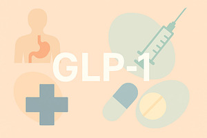 GLP1 concept with medical symbols an, a Photo by Dvoevnore photos