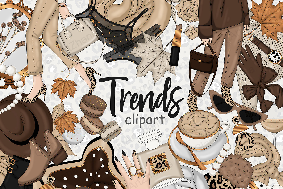 Trends Clipart, a Seasonal Illustration by GlamArtZhanna (Photo 1 of 4)