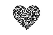 Floral Heart Silhouette Bundle, an Illustration by Designs_River (Thumbnail 18 of 31)