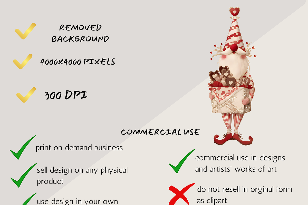 VALENTINE HEART GNOMES CLIPART, a Seasonal Illustration by Daring Digies (Photo 5 of 9)
