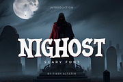 Nighost - Spooky Font, a Serif Font by Fikry Alfatih (Thumbnail 1 of 7)
