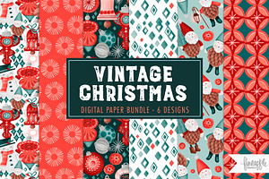 VINTAGE CHRISTMAS PATTERN BUNDLE DH