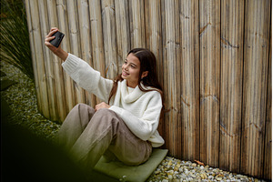 Outdoor portrait of cute young girl, a Person Photo by HalfPoint