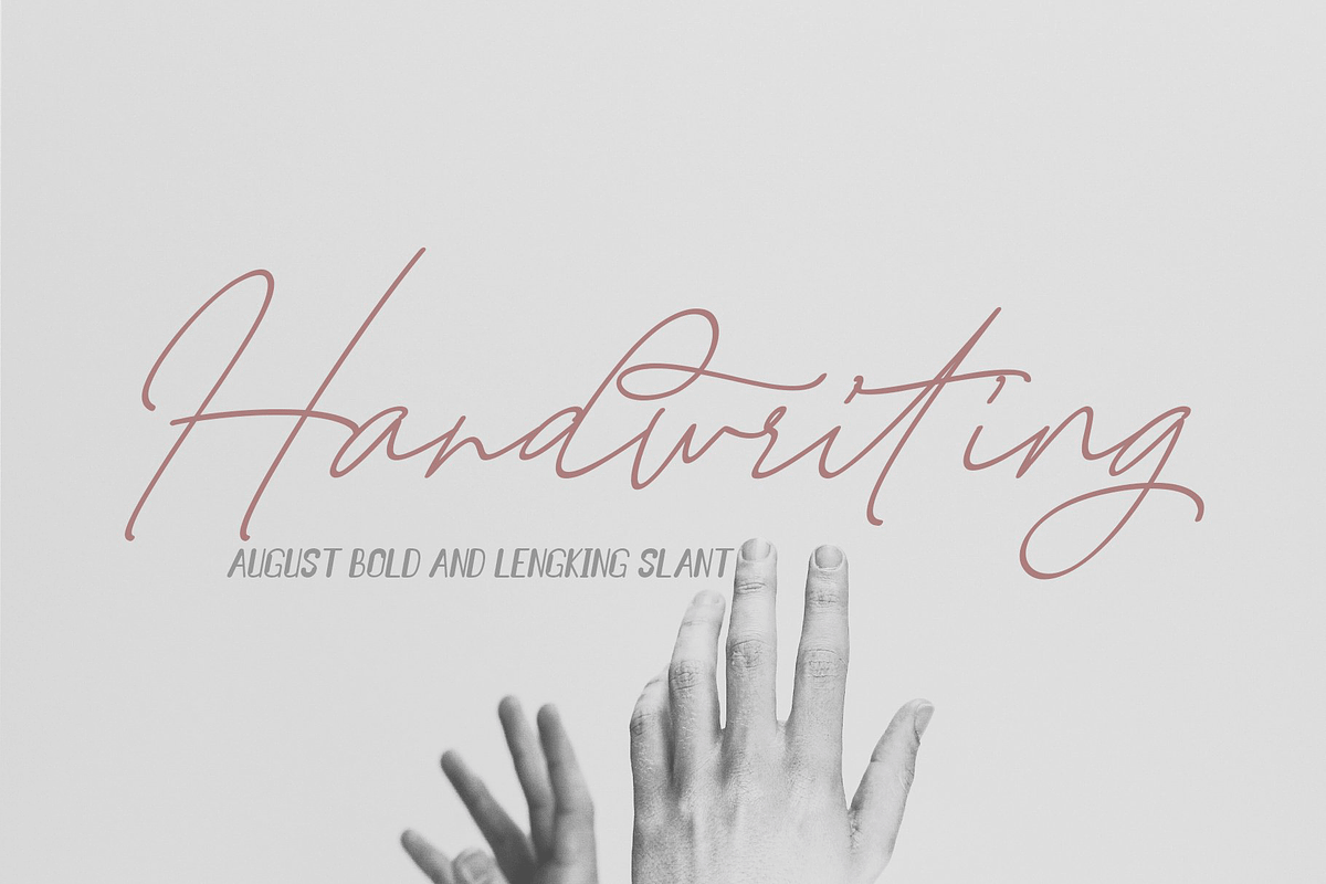 August & Lengking 6 Font Update, a Script Font by Meutuwah (Photo 7 of 15)