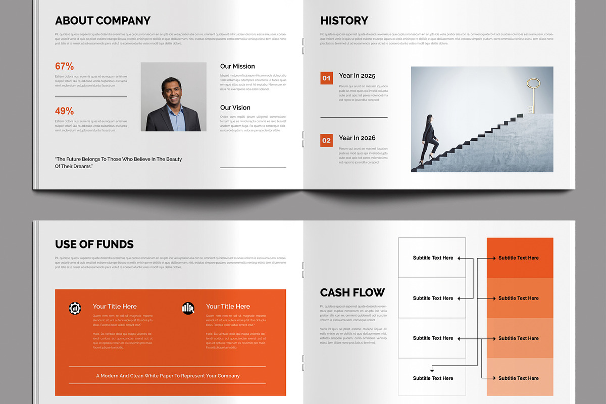 White Paper Layout, a Brochure Template by MightyDesign (Photo 3 of 8)