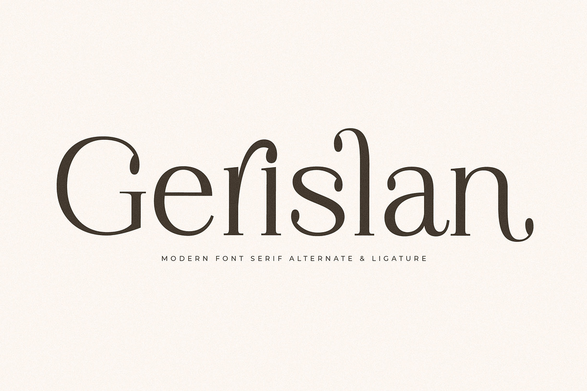 Gerislan Modern Font Serif, a Serif Font by Storytype Studio (Photo 1 of 15)