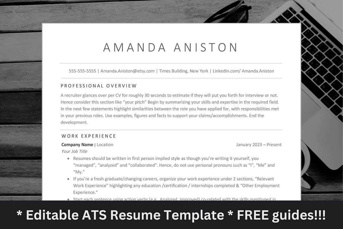 ATS friendly executive cv template, a Resume Template by The Career Lab (Photo 1 of 10)