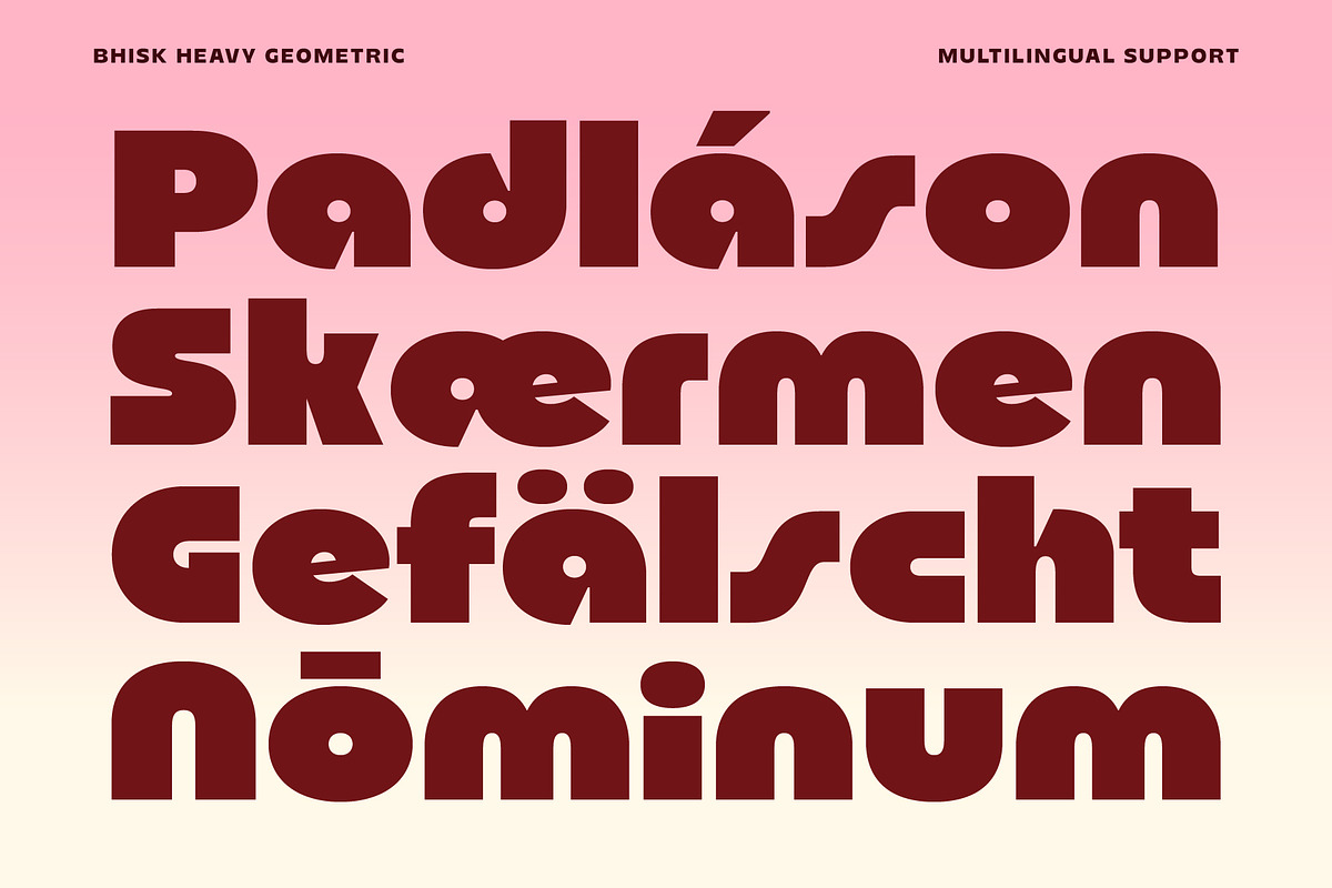 Bhisk - Chunky Sans Serif, a Sans Serif Font by The Native Saint Club (Photo 3 of 12)