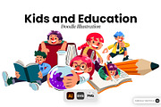 Kids and Education Illustration, an Education Illustration by SLAB! Design (Thumbnail 1 of 3)