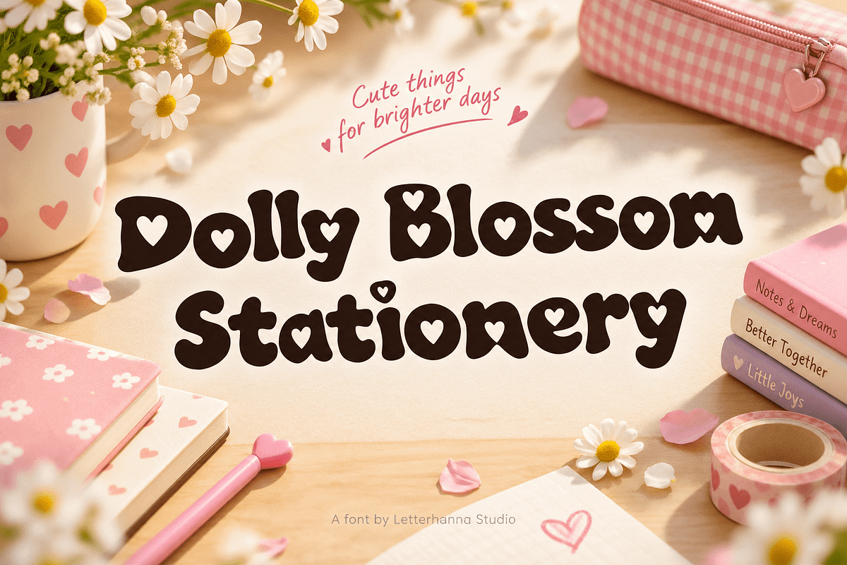 Koolavie - A Playful Bubble Font, a Handwritten Font by Letterhanna Studio (Photo 2 of 9)