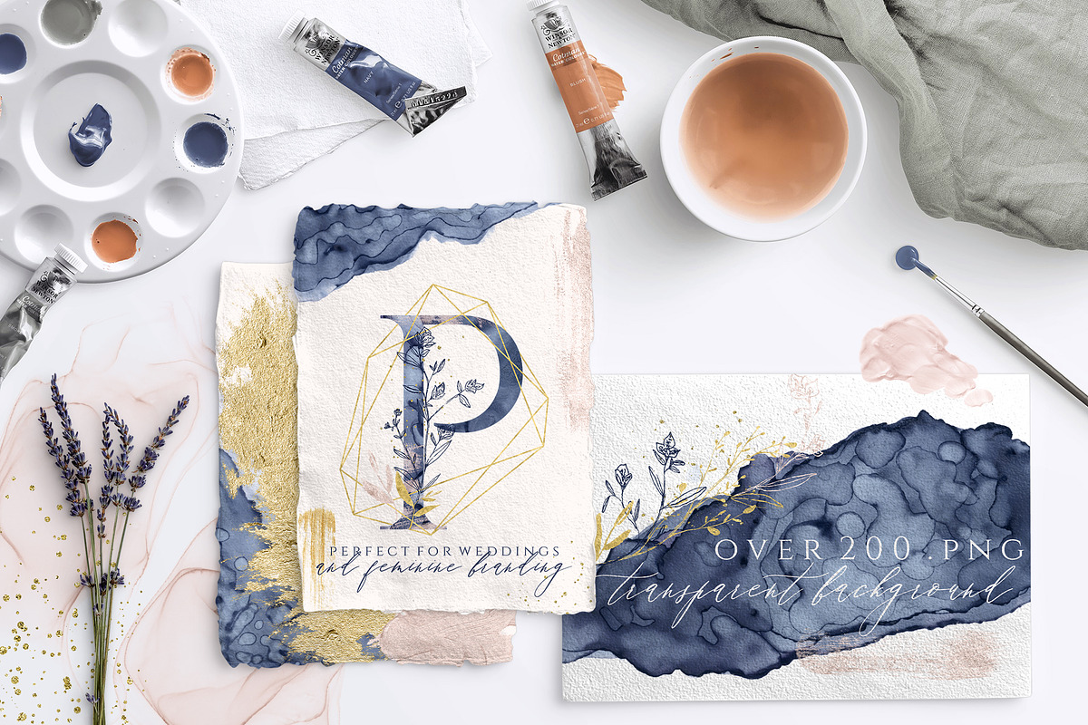 Charmed Ink Collection, a Texture Illustration by AJ Brushes (Photo 3 of 11)