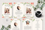 Floral Funeral Program Template, an Invitation Template by TemplatesForest (Thumbnail 3 of 3)