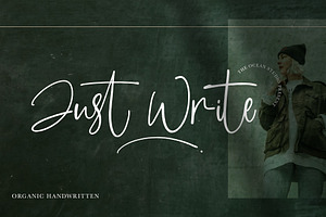 Just Write Script Font