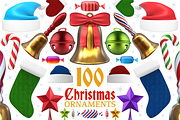 Christmas Ornaments and Items - 3D, a Graphic by pixaroma (Thumbnail 1 of 5)