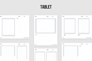 Printable UI Sketch Templates