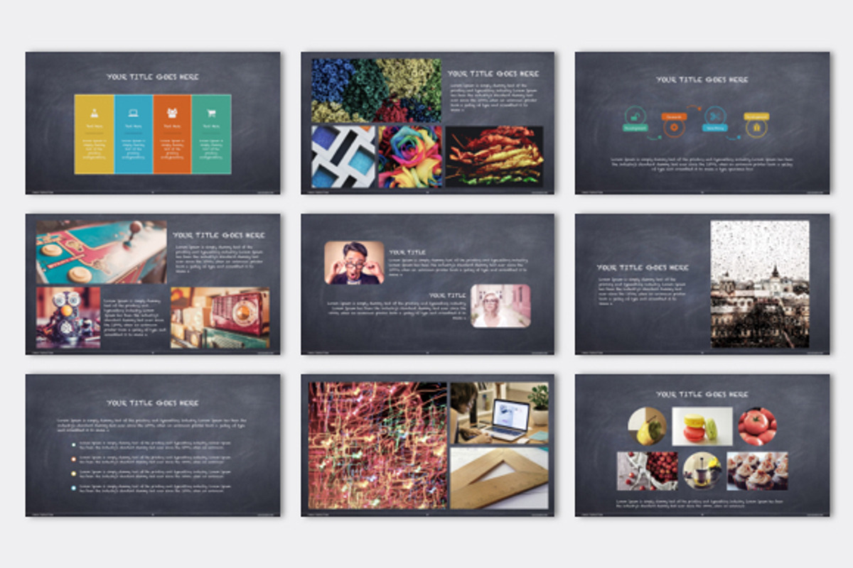 Chalk Keynote Presentation Template, a Presentation Template by Mia (Photo 4 of 7)