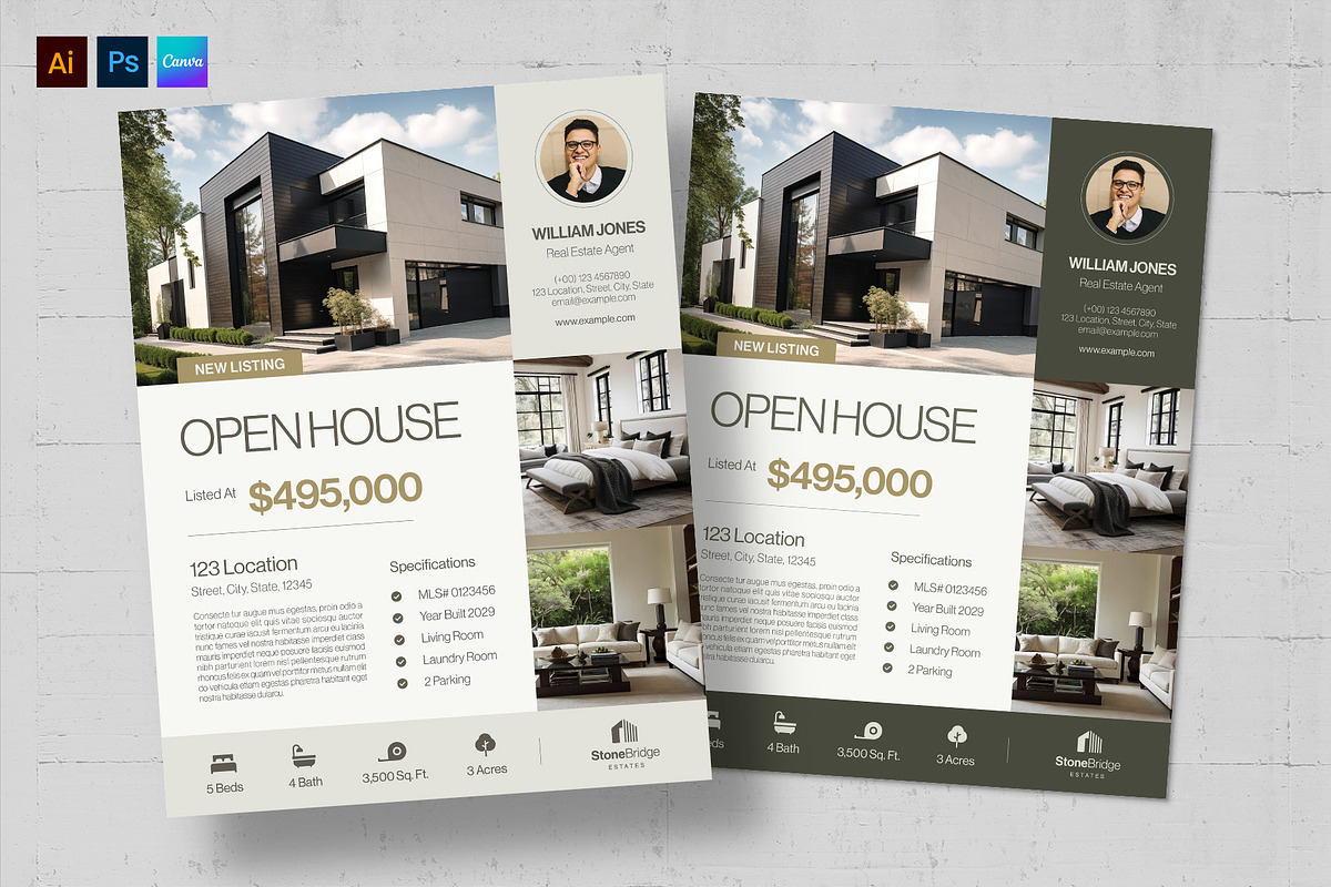 Real Estate Property Listing Sheet, a Flyer Template by BrandPacks (Photo 1 of 5)
