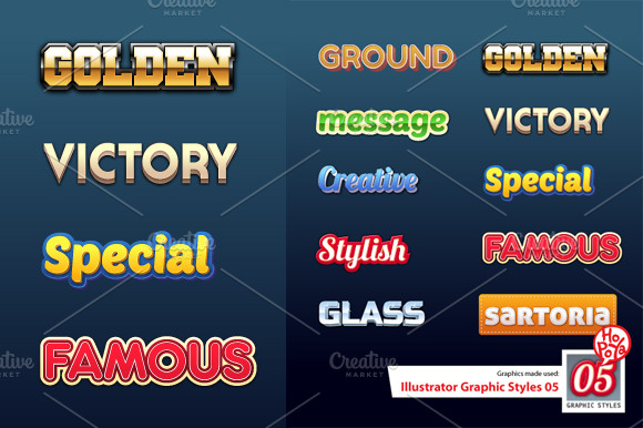 Illustrator Graphic Styles 05 preview 3