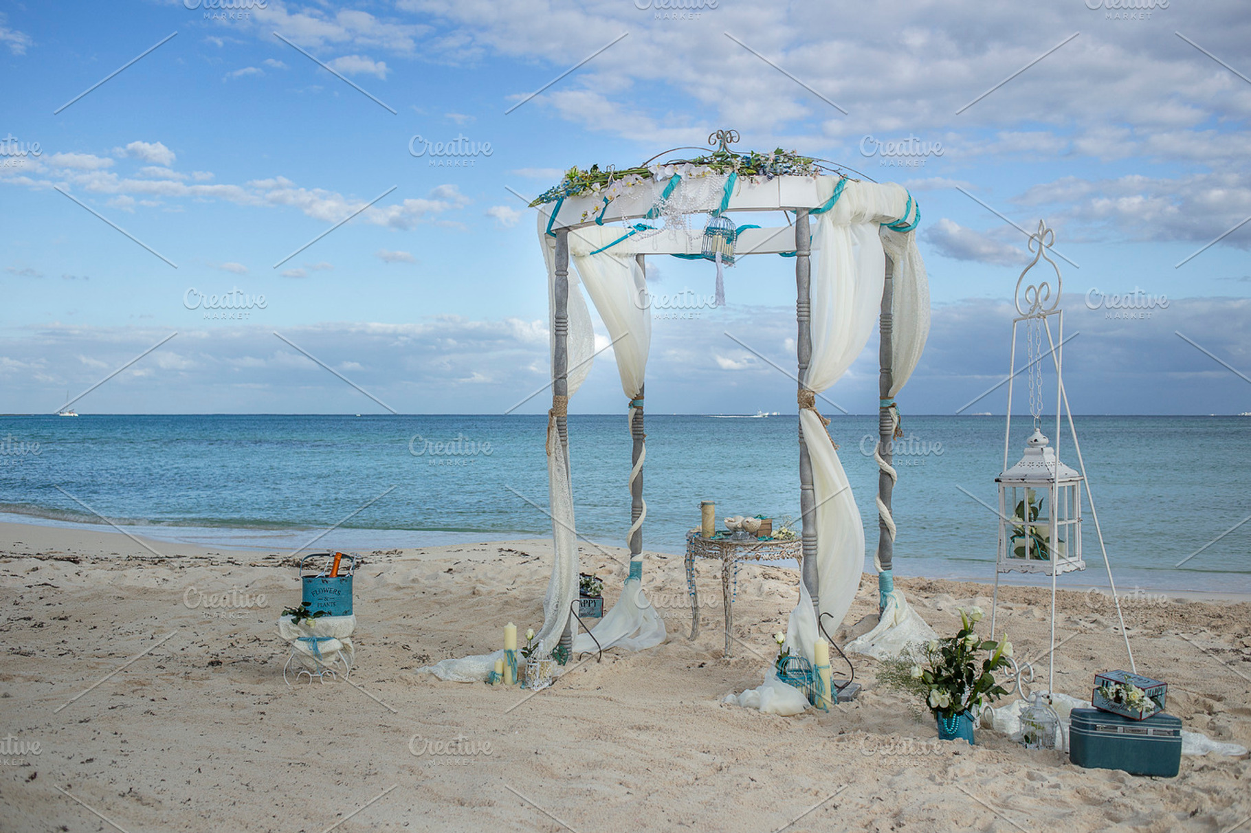 vintage beach wedding gazebo, an Arts & Entertainment Photo by art.podolski