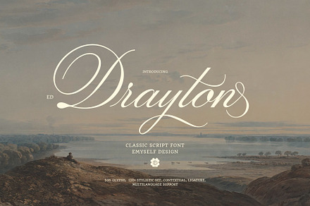 ED Drayton - Classic script, a Script Font by Emyself Design