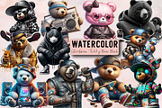 Streetwear Teddy Bear Black Sublimat, an Illustration by SVGArt (Thumbnail 1 of 8)