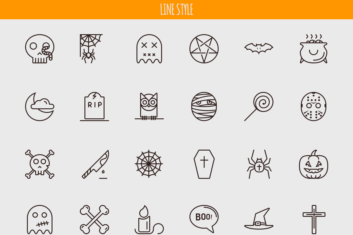 Sale: Halloween Premium Bundle, a Decorative Illustration by brandcut (Photo 3 of 5)