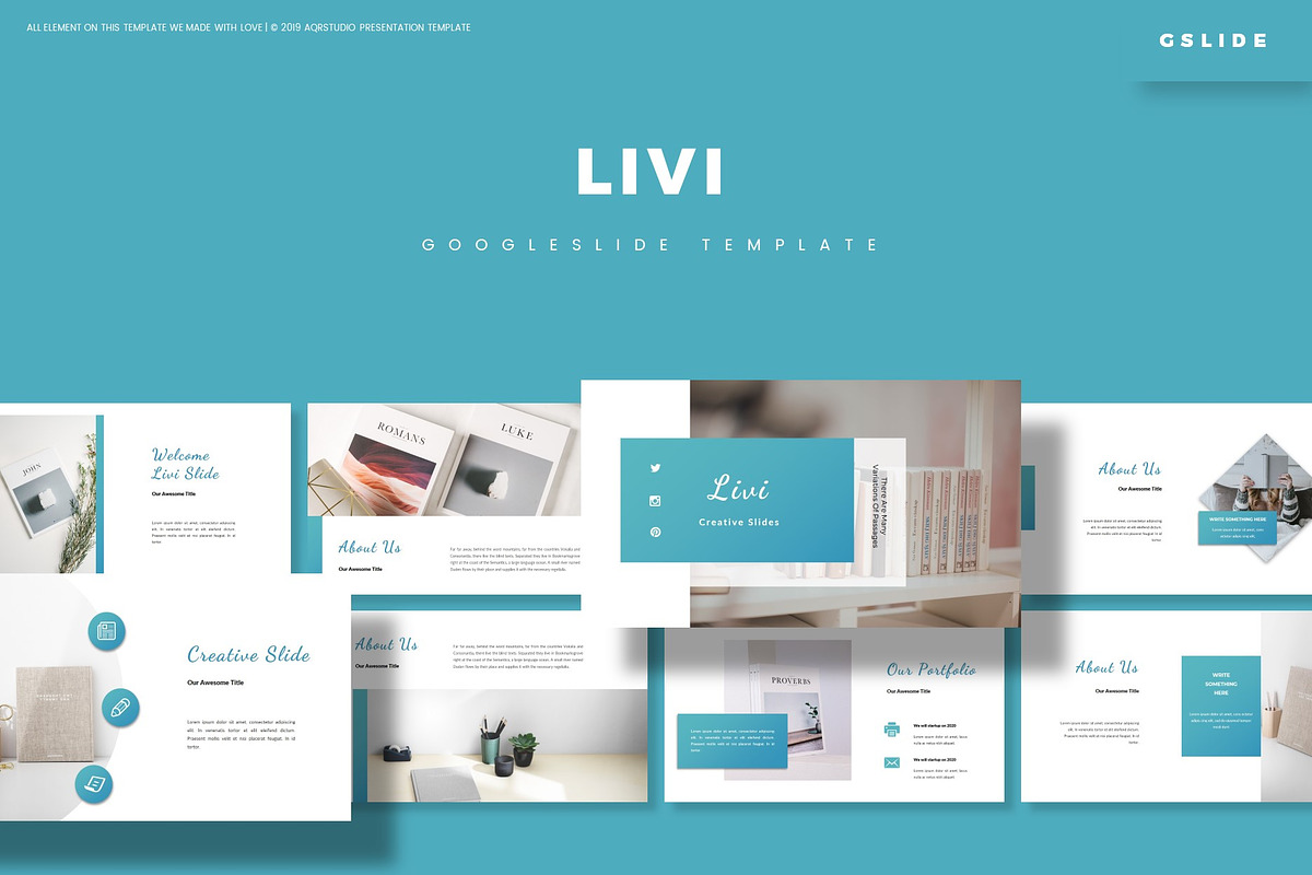 Livi - Google Slide Template, a Presentation Template by AQR Studio