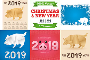 Christmas and New Year Themes, an Animal Illustration by TAlex