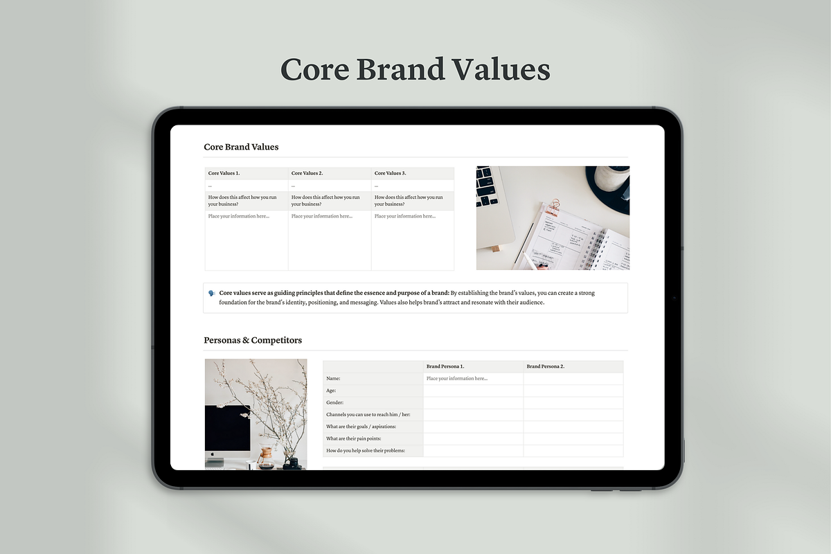 Notion Brand Strategy Template, a Templates & Theme by Swyn.Studio (Photo 4 of 11)