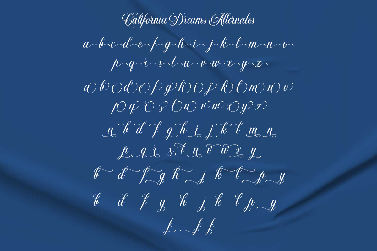 California Dreams Athletics Script, a Script Font by Muntab_Art (Photo 10 of 11)