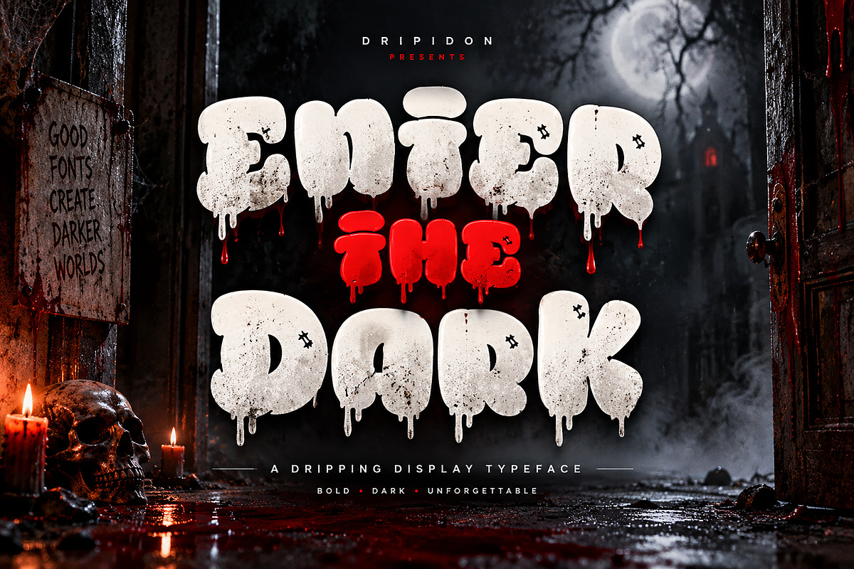 Dripidon, a Script Font by Wow Magic (Photo 4 of 6)