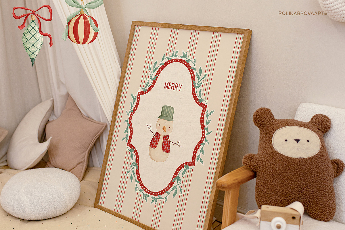 Christmas Tale - Cottagecore clipart, a Decorative Illustration by polikarpovaart (Photo 3 of 19)