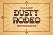 Dusty Rodeo - Vintage Western Font, a Serif Font by Flawless And Co (Thumbnail 1 of 10)