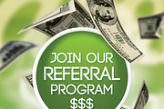 Referral Program 2 Sided Flyer, a Flyer Template by Krukowski Graphics (Thumbnail 2 of 3)