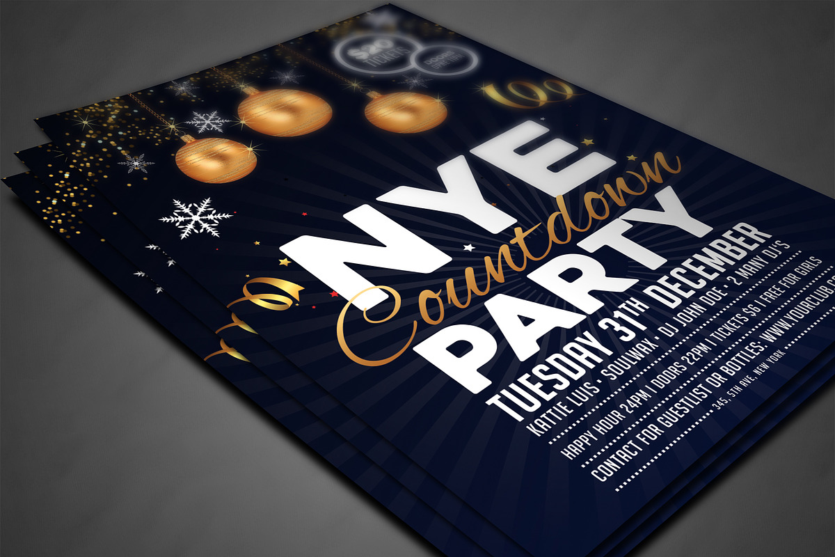 New Year Flyer, a Flyer Template by AfzaalGraphics (Photo 3 of 4)
