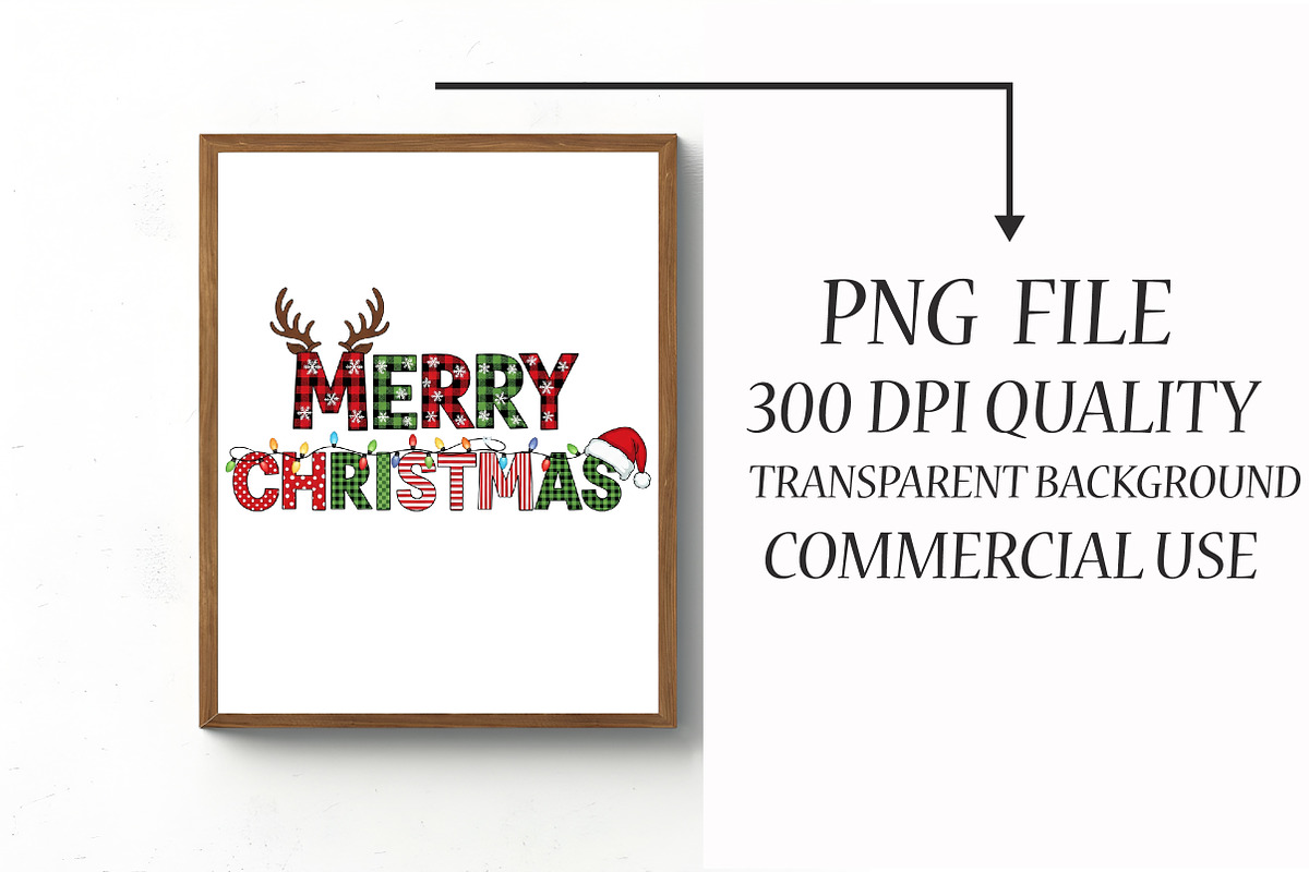 Merry Christmas, Sublimation Designs, an Illustration by Libby Wishes (Photo 2 of 6)