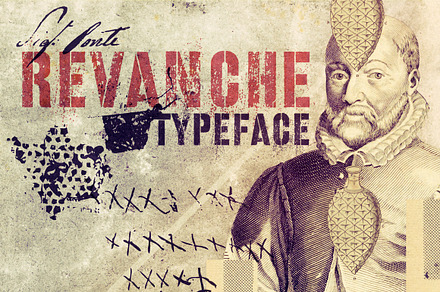 Revanche, a Font by Misprinted Type