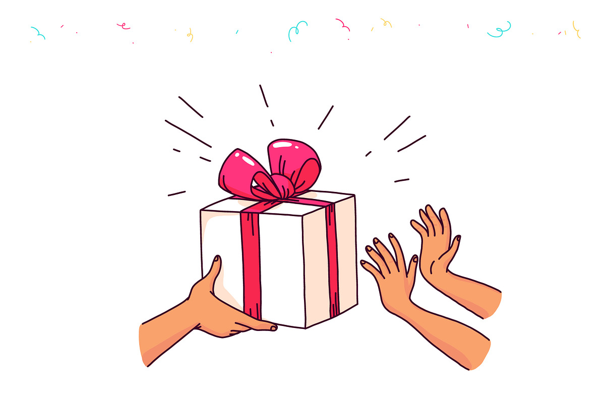 gifts people, a Decorative Illustration by Funnystore (Photo 3 of 6)