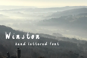 Winston - hand lettered font